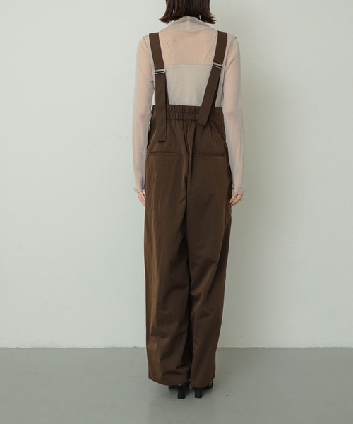 SENSE OF PLACE by URBAN RESEARCH（センスオブプレイスバイアーバンリサーチ）の「ハイウエストオーバーオール（サロペット/オーバーオール・レディース・チャコールグレー/ベージュ/ブラウン・ONE）」の22枚目の写真