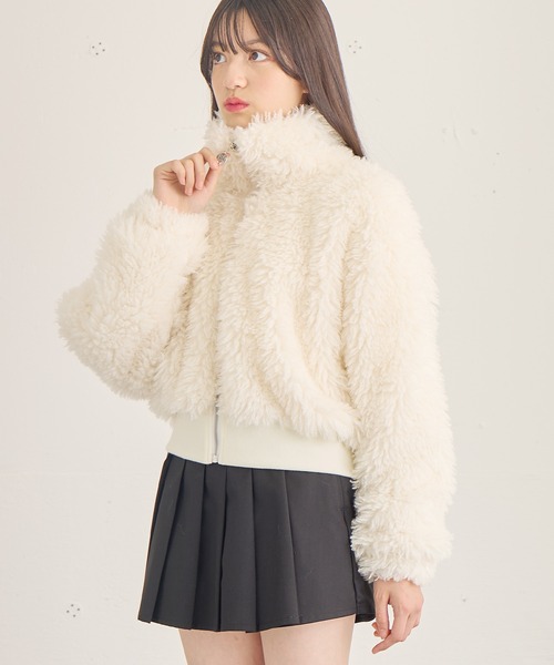 SeineyBLONDE モコモコ　ファージャケット Seiney Blonde モコモコファージャケット
