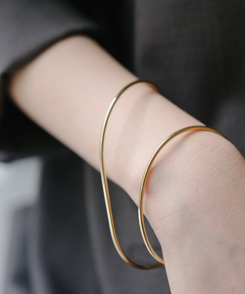 Kastane（カスタネ）の「【fiw.】ダブルバングル（バングル/リストバンド・レディース・シルバー/ゴールド・FREE）」の8枚目の写真
