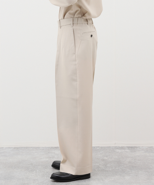 markaware(マーカウェア)の「MARKAWARE(マーカウェア) DOUBLE PLEATED TROUSERS A24C06PT02C(スラックス・メンズ・ブラック/アイボリー・1/2)」の5枚目の写真