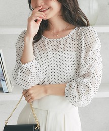 La boutique BonBon | 【最強愛され】フロッキーハートプリントパワショルブラウス(シャツ/ブラウス)