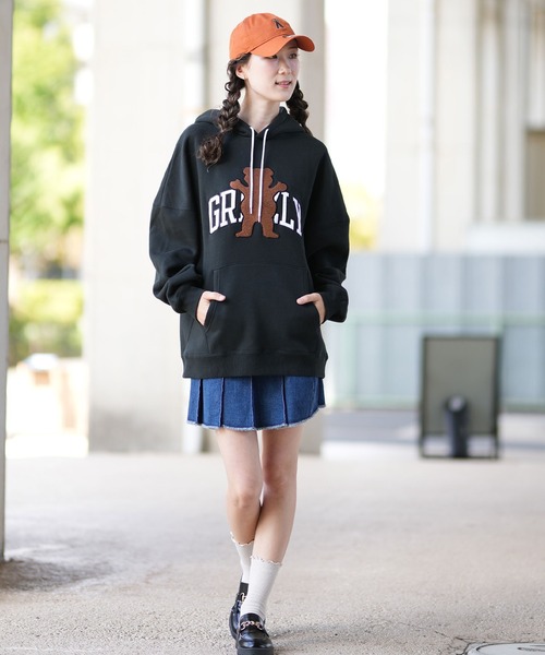GRIZZLY（グリズリー）の「GRIZZLY/グリズリー パーカー 24G3335（パーカー・レディース・スミクロ/ヘザーグレー・M/L）」の7枚目の写真