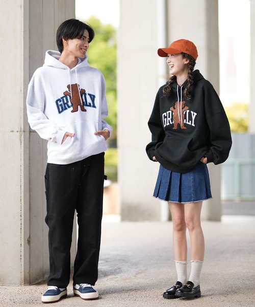 GRIZZLY（グリズリー）の「GRIZZLY/グリズリー パーカー 24G3335（パーカー・レディース・スミクロ/ヘザーグレー・M/L）」の12枚目の写真
