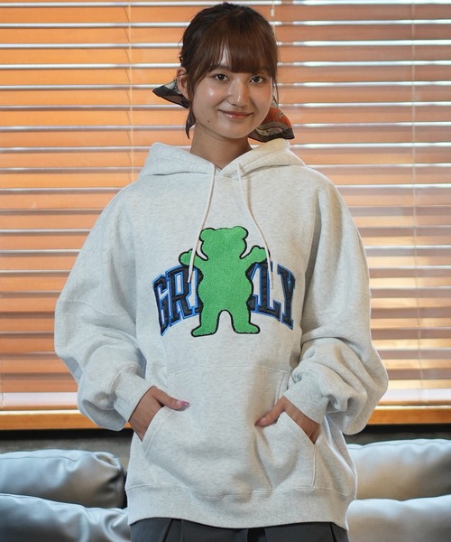 GRIZZLY（グリズリー）の「GRIZZLY/グリズリー パーカー 24G3335（パーカー・レディース・スミクロ/ヘザーグレー・M/L）」の14枚目の写真