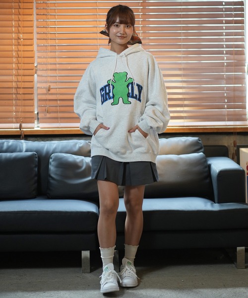 GRIZZLY（グリズリー）の「GRIZZLY/グリズリー パーカー 24G3335（パーカー・レディース・スミクロ/ヘザーグレー・M/L）」の17枚目の写真