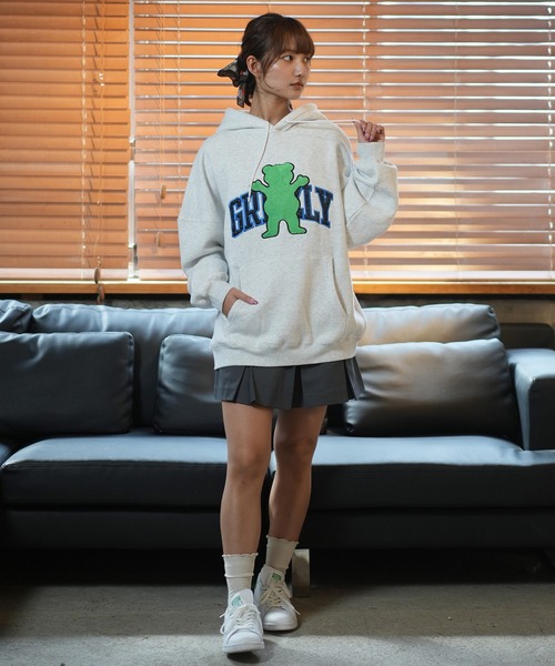 GRIZZLY（グリズリー）の「GRIZZLY/グリズリー パーカー 24G3335（パーカー・レディース・スミクロ/ヘザーグレー・M/L）」の18枚目の写真