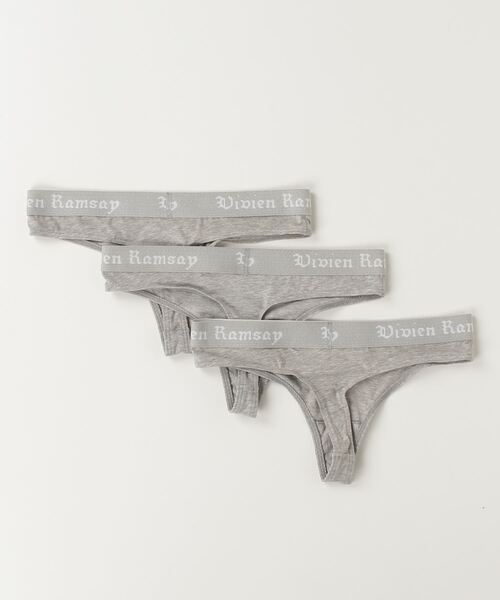 fridge（フリッジ）の「【Vivien Ramsay】ヴィヴィアン ラムゼイ THONG(3PACKS)（ショーツ・メンズ・グレー・X-SMALL）」の2枚目の写真