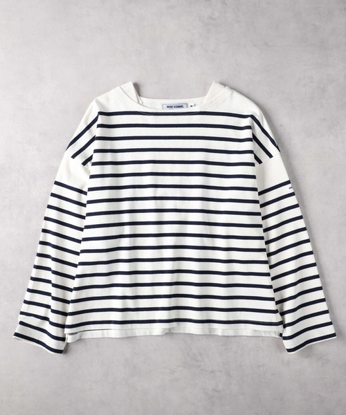 Right-on(ライトオン)の「バスクボーダーロンT(Tシャツ/カットソー・レディース・ネイビー/フューシャピンク/ブラック・M/L/XL)」の6枚目の写真