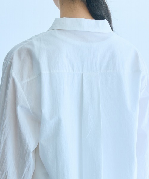 slattgir(スラットジール)の「高身長 袖リブ切替シャツ(トールサイズ)Essenave(シャツ/ブラウス・レディース・ブラック/オフホワイト・M/L/LL/3L)」の20枚目の写真