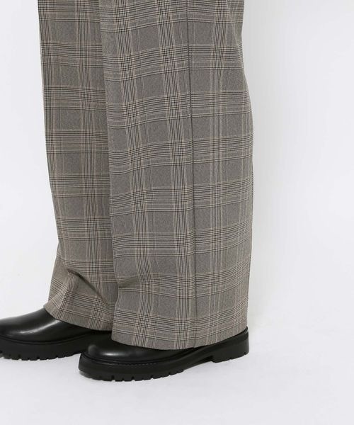 セール】チェックワイドパンツ 151431（スラックス）｜LOWRYS