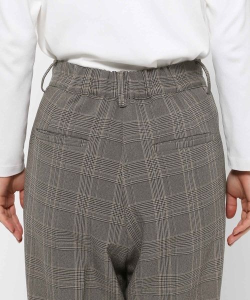 LOWRYS FARM(ローリーズファーム)の「チェックワイドパンツ 151431(スラックス・レディース・ブラウン/グレー・MEDIUM/LARGE)」の9枚目の写真