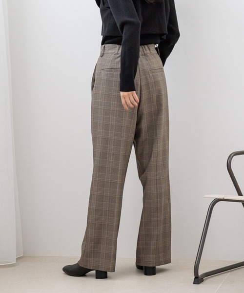 LOWRYS FARM(ローリーズファーム)の「チェックワイドパンツ 151431(スラックス・レディース・ブラウン/グレー・MEDIUM/LARGE)」の14枚目の写真