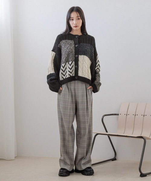 LOWRYS FARM(ローリーズファーム)の「チェックワイドパンツ 151431(スラックス・レディース・ブラウン/グレー・MEDIUM/LARGE)」の15枚目の写真