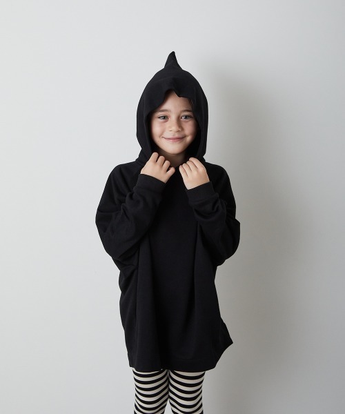 riziere（リジェール）の「とんがりフードパーカー（パーカー・キッズ・ホワイト/ブラック・130/140/90/100/110/120）」の10枚目の写真