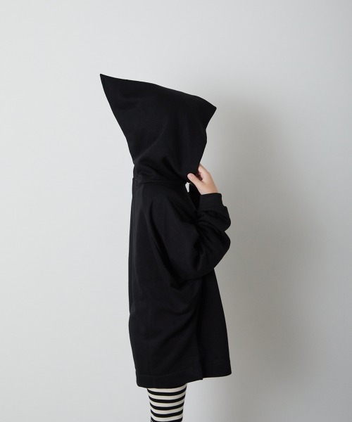 riziere（リジェール）の「とんがりフードパーカー（パーカー・キッズ・ホワイト/ブラック・130/140/90/100/110/120）」の12枚目の写真