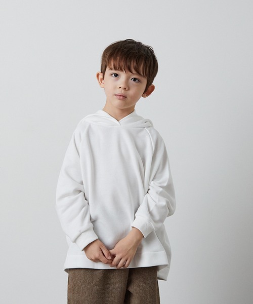 riziere（リジェール）の「とんがりフードパーカー（パーカー・キッズ・ホワイト/ブラック・130/140/90/100/110/120）」の17枚目の写真