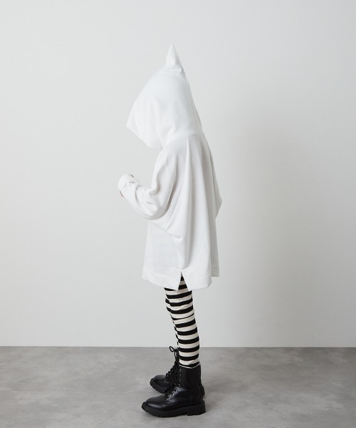 riziere（リジェール）の「とんがりフードパーカー（パーカー・キッズ・ホワイト/ブラック・130/140/90/100/110/120）」の20枚目の写真