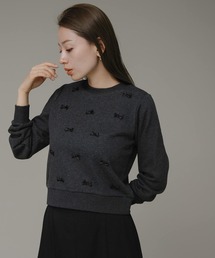 『ZOZOtown限定』プチリボン裏毛プルオーバー