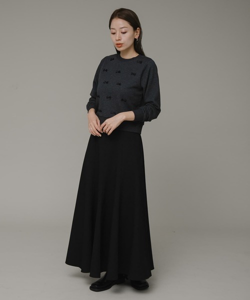 URBAN RESEARCH Sonny Label（アーバンリサーチサニーレーベル）の「『ZOZOtown限定』プチリボン裏毛プルオーバー（スウェット・レディース・チャコールグレー/ブラック/ライトベージュ・FREE）」の9枚目の写真