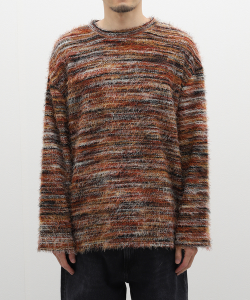 417 EDIFICE（フォーワンセブンエディフィス）の「メランジシャギーカットソー（Tシャツ/カットソー・メンズ・ブルー系その他/ライトグリーン/ラスタ・LARGE/MEDIUM）」の3枚目の写真