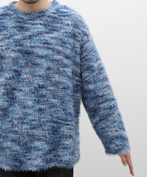 417 EDIFICE（フォーワンセブンエディフィス）の「メランジシャギーカットソー（Tシャツ/カットソー・メンズ・ブルー系その他/ライトグリーン/ラスタ・LARGE/MEDIUM）」の10枚目の写真