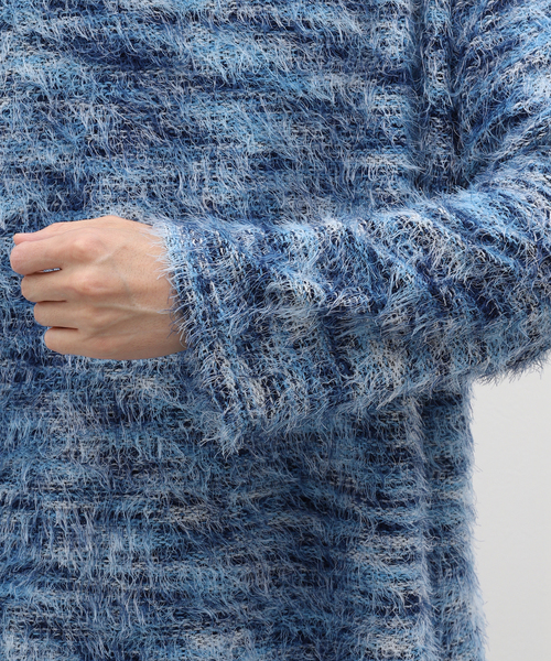 417 EDIFICE（フォーワンセブンエディフィス）の「メランジシャギーカットソー（Tシャツ/カットソー・メンズ・ブルー系その他/ライトグリーン/ラスタ・LARGE/MEDIUM）」の11枚目の写真