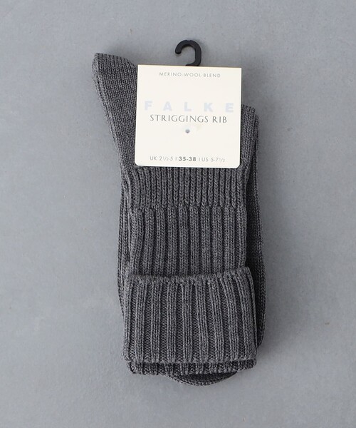 FALKE(ファルケ)の「<FALKE>STRIGGINGS リブソックス(ソックス/靴下・レディース・ブラック/オフホワイト/グレー・35/38)」の7枚目の写真