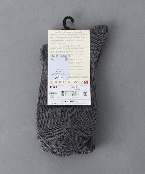 FALKE(ファルケ)の「<FALKE>STRIGGINGS リブソックス(ソックス/靴下・レディース・ブラック/オフホワイト/グレー・35/38)」の8枚目の写真