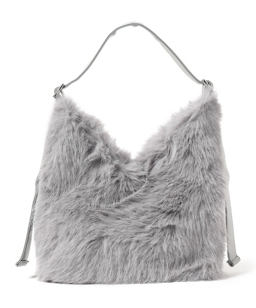 BEAMS HEART（ビームスハート）の「ボリュームファー トートバッグ（トートバッグ・レディース・ブラウン系その他3/ピンク/グレー・ONE SIZE）」の9枚目の写真