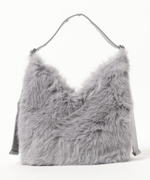 BEAMS HEART（ビームスハート）の「ボリュームファー トートバッグ（トートバッグ・レディース・ブラウン系その他3/ピンク/グレー・ONE SIZE）」の10枚目の写真