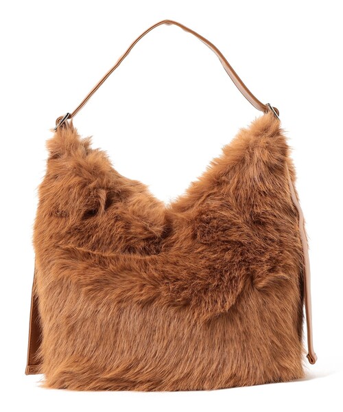 BEAMS HEART（ビームスハート）の「ボリュームファー トートバッグ（トートバッグ・レディース・ブラウン系その他3/ピンク/グレー・ONE SIZE）」の12枚目の写真