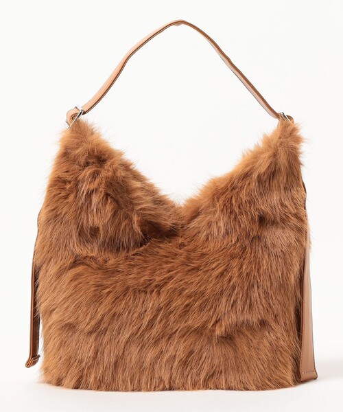 BEAMS HEART（ビームスハート）の「ボリュームファー トートバッグ（トートバッグ・レディース・ブラウン系その他3/ピンク/グレー・ONE SIZE）」の14枚目の写真