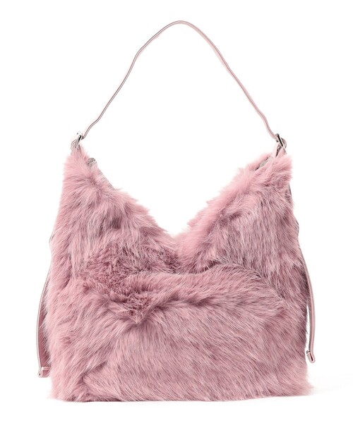 BEAMS HEART（ビームスハート）の「ボリュームファー トートバッグ（トートバッグ・レディース・ブラウン系その他3/ピンク/グレー・ONE SIZE）」の18枚目の写真