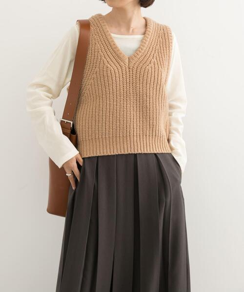 セール】リリヤーンVネックニットベスト（ベスト）｜URBAN RESEARCH
