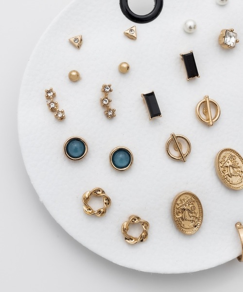 ciite'（シーテ）の「ピアス 12セット / pierce 12 set（ピアス（両耳用）・レディース・ゴールド/シルバー・FREE）」の4枚目の写真