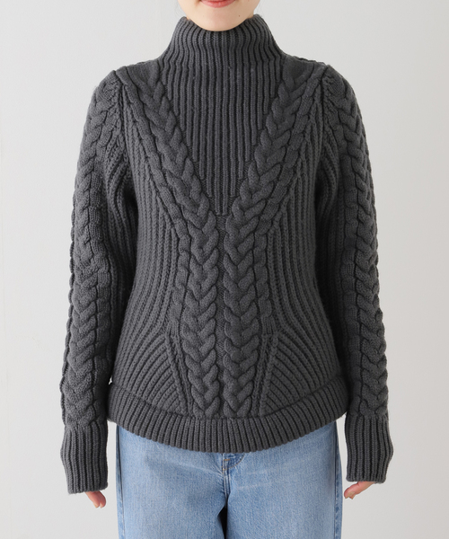 【セール】NINA RICCI/ニナ リッチ CABLE KNIT TN ニット 24AMPU005ML0556（ニット/セーター）｜IENA（イエナ）