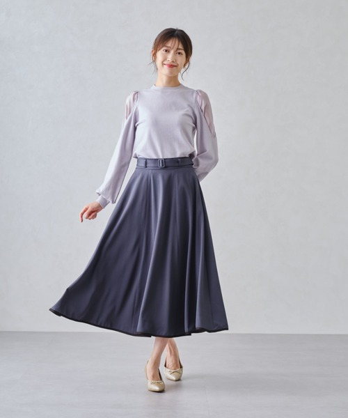 セール】バイカラーフレアスカート/MM447215（スカート）｜MISCH MASCH