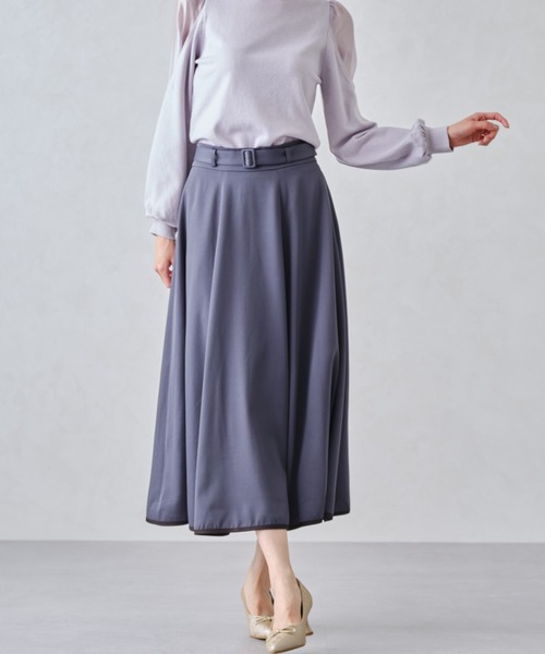 MISCH MASCH（ミッシュマッシュ）の「バイカラーフレアスカート/MM447215（スカート・レディース・ブラック/ベージュ/レッド/グレー・S/M）」の12枚目の写真