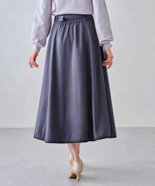 MISCH MASCH（ミッシュマッシュ）の「バイカラーフレアスカート/MM447215（スカート・レディース・ブラック/ベージュ/レッド/グレー・S/M）」の16枚目の写真