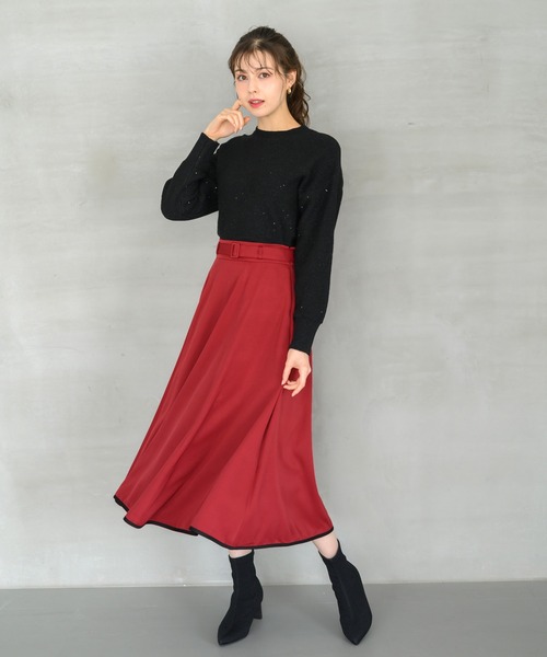 セール】バイカラーフレアスカート/MM447215（スカート）｜MISCH MASCH