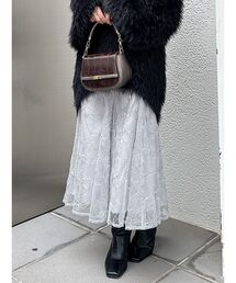 MERCURYDUO | メロンチュール刺繍マーメイドスカート(スカート)