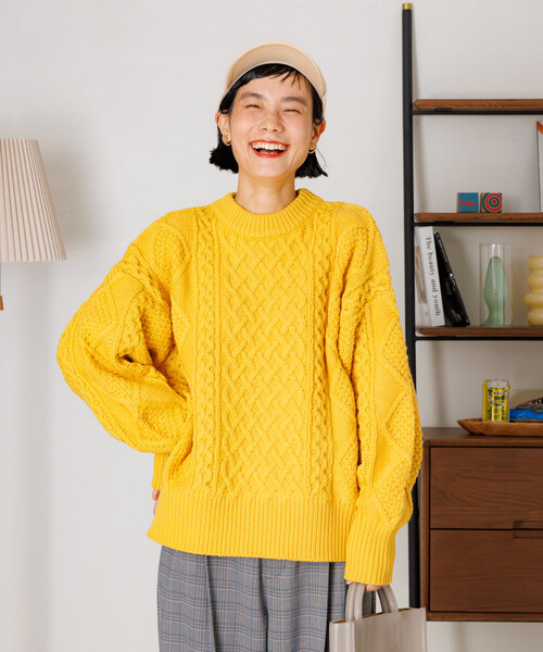 FREAK'S STORE（フリークスストア）の「ミックスケーブル クルーネック