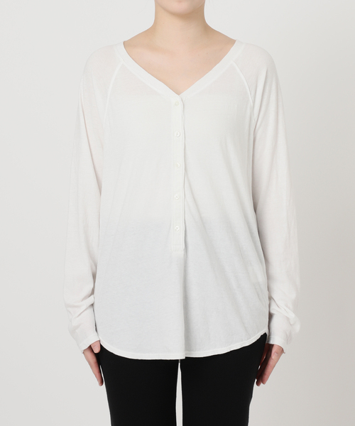 Deuxieme Classe Henley Tシャツ/ベージュ Deuxieme Classe（ドゥーズィエムクラス）の「Henley Tシャツ（T