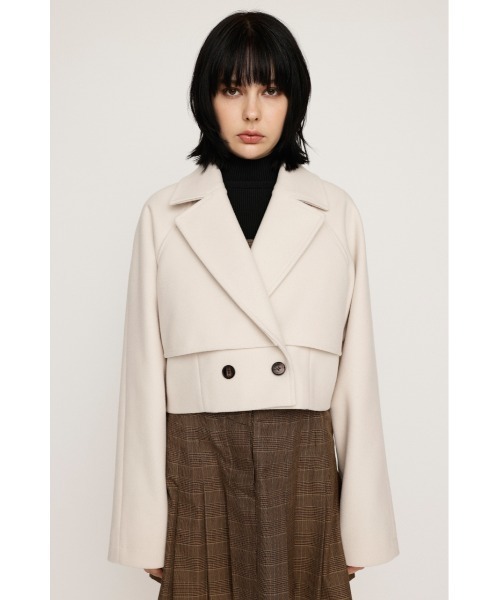SLY（スライ）の「CROPPED TRENCH COAT クロップド トレンチ コート / セットアップ可（トレンチコート・レディース・ネイビー/ブラウン/アイボリー・FREE）」の8枚目の写真