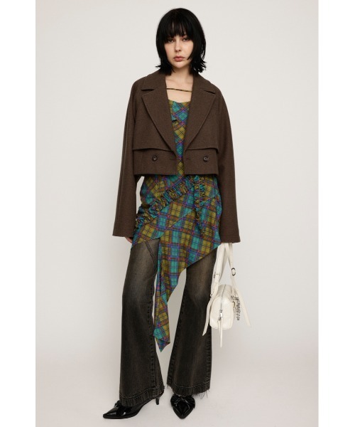 SLY（スライ）の「CROPPED TRENCH COAT クロップド トレンチ コート / セットアップ可（トレンチコート・レディース・ネイビー/ブラウン/アイボリー・FREE）」の12枚目の写真