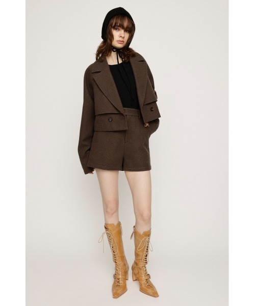 SLY（スライ）の「CROPPED TRENCH COAT クロップド トレンチ コート / セットアップ可（トレンチコート・レディース・ネイビー/ブラウン/アイボリー・FREE）」の13枚目の写真