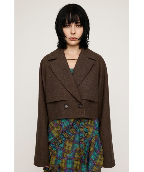 SLY（スライ）の「CROPPED TRENCH COAT クロップド トレンチ コート / セットアップ可（トレンチコート・レディース・ネイビー/ブラウン/アイボリー・FREE）」の16枚目の写真