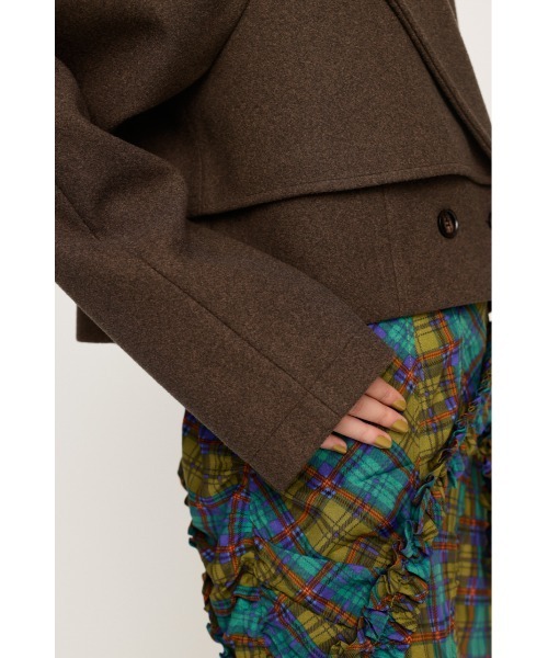 SLY（スライ）の「CROPPED TRENCH COAT クロップド トレンチ コート / セットアップ可（トレンチコート・レディース・ネイビー/ブラウン/アイボリー・FREE）」の19枚目の写真