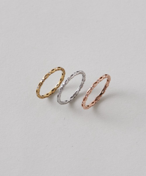 ciite' surgical stainless(シーテサージカルステンレス)の「【 金属アレルギー対応 】 デザインリング サージカルステンレス(リング・レディース・ピンクゴールド/シルバー/ゴールド・13号/11号/9号)」の1枚目の写真