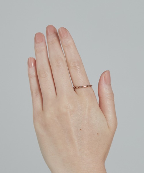 ciite' surgical stainless(シーテサージカルステンレス)の「【 金属アレルギー対応 】 デザインリング サージカルステンレス(リング・レディース・ピンクゴールド/シルバー/ゴールド・13号/11号/9号)」の11枚目の写真